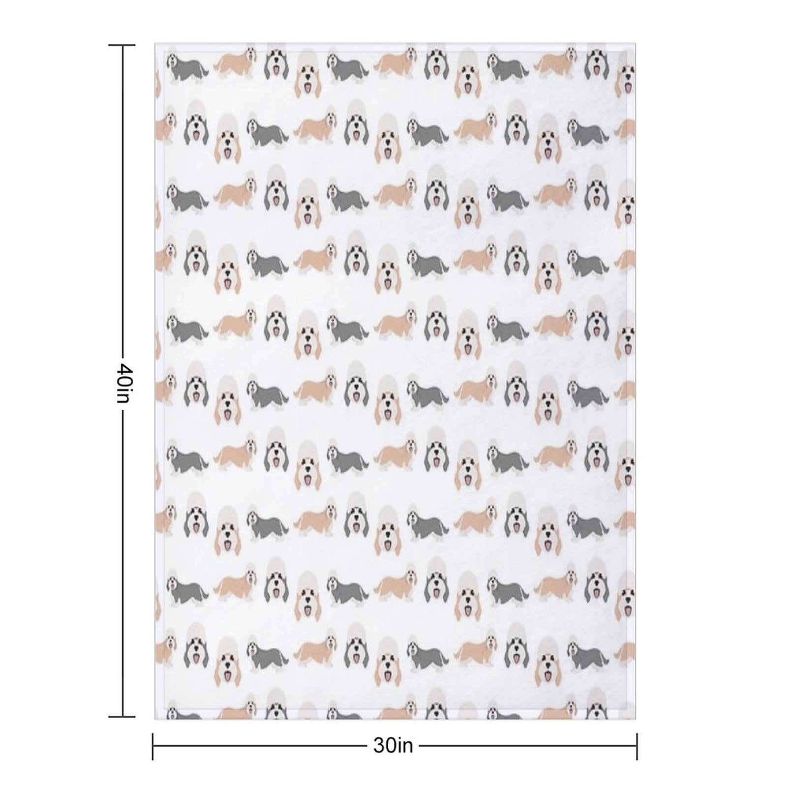 Dandie Dinmont Terrier Dogs Versatility Throw Blanket