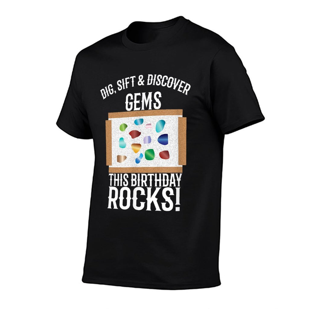 Gem Rock Mining Birthday Party  Soft T-Shirt