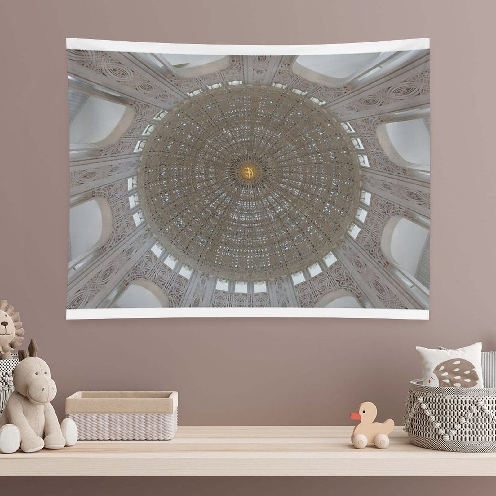 Baha'i Temple Dome Ceiling Tapestry