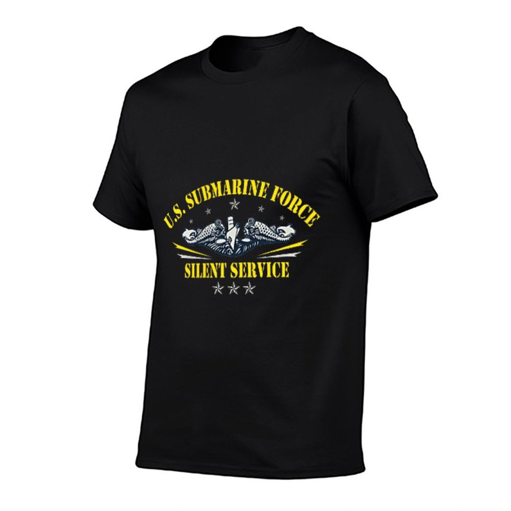 U.S Submarines Forces Silent Service Patriotic Veterans Day  Rolled Sleeves T-Shirt