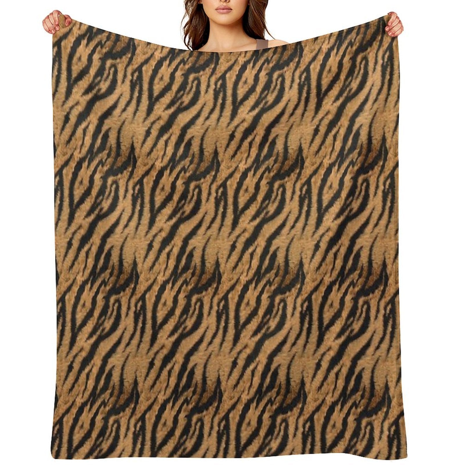 Tiger Skin Gift-ready Throw Blanket
