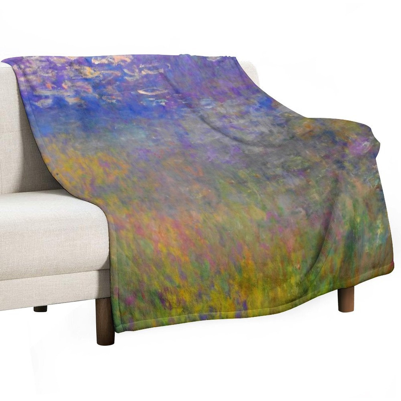 Water Lilies Claude Monet Fine Art Quick-dry Throw Blanket