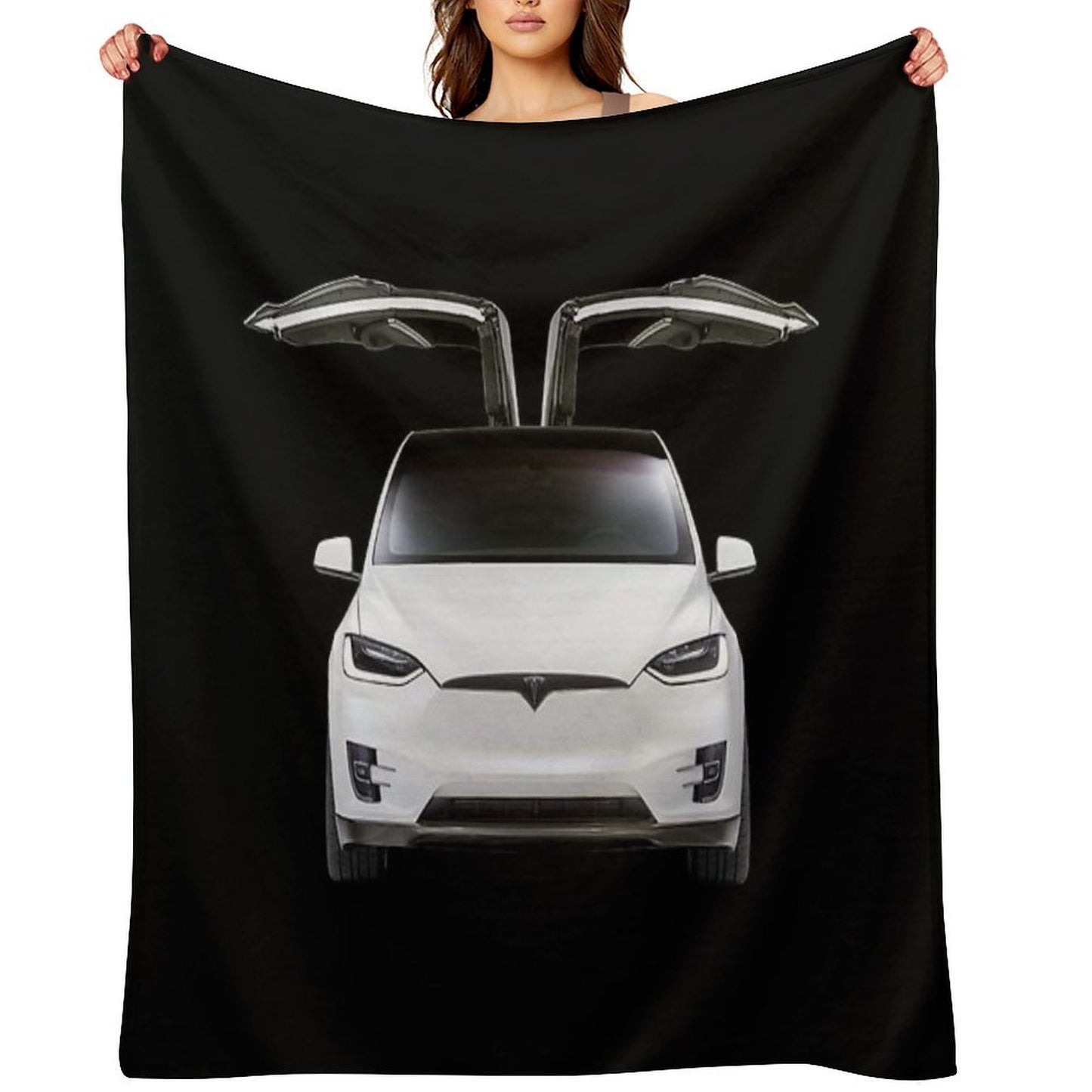 Model X, Tesla Model X Easy Care Throw Blanket