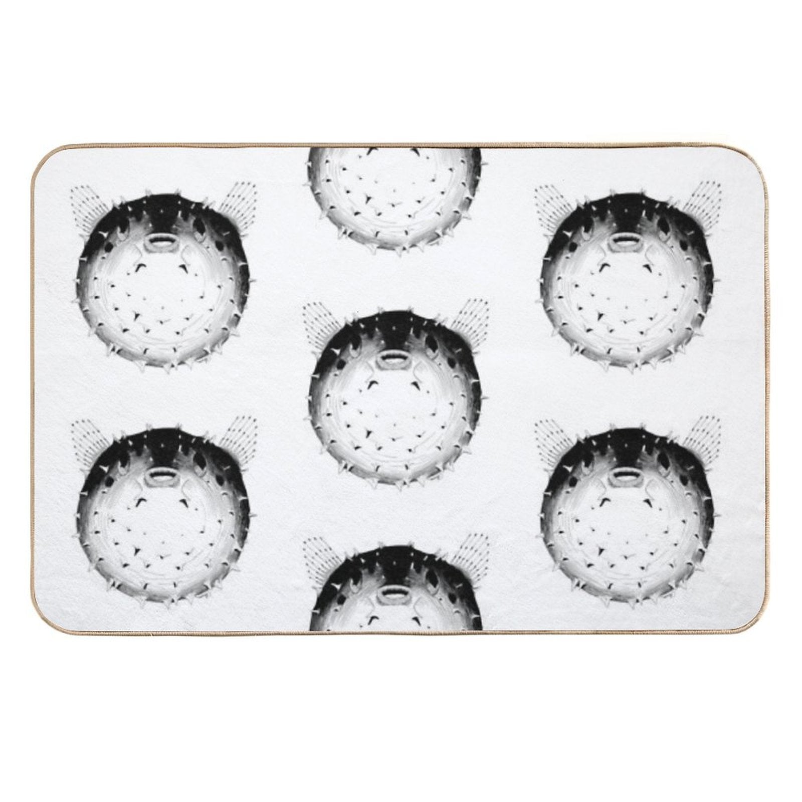 Puffer Fish  Anti-Trip Bath Mat