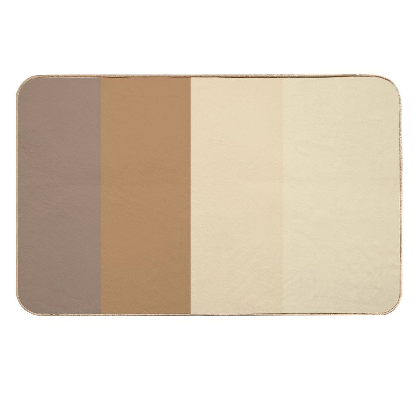 Earth Tones Stripes Pattern  Eco-Friendly Bath Mat