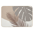 Minimal Monstera Palm Finesse #11 #tropical #decor #art  Versatile Bath Mat