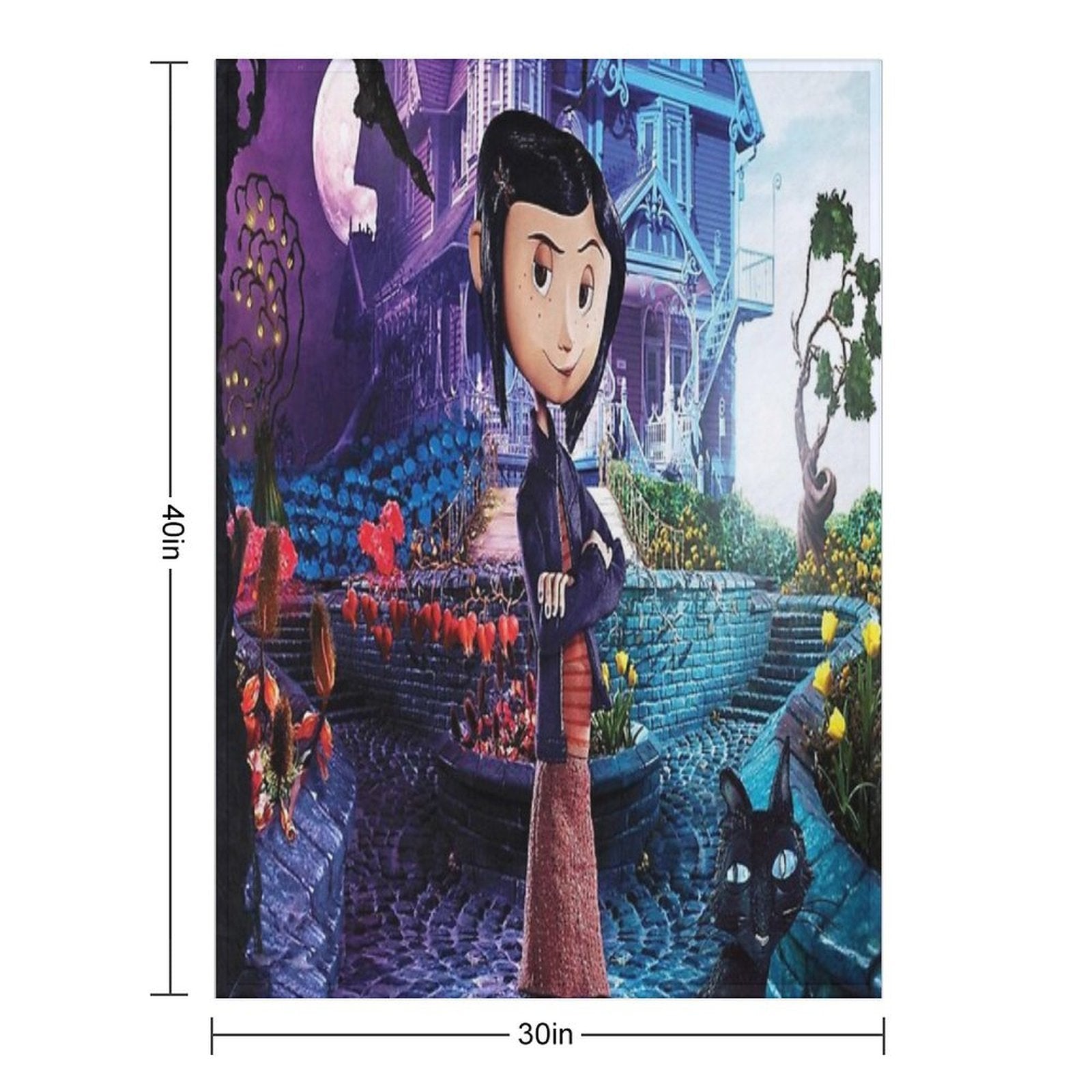 Coraline Jones Easy Care Throw Blanket