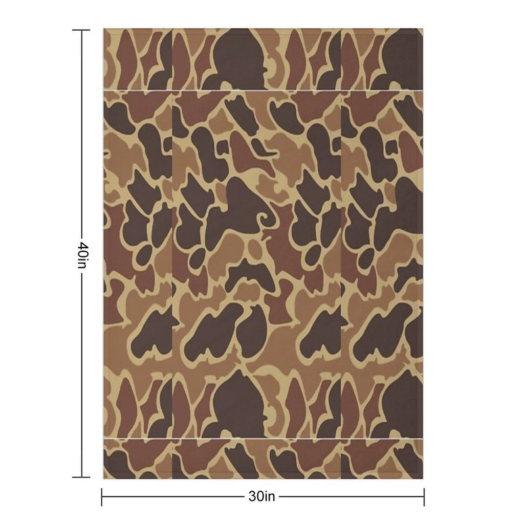 Duck Camo Comfort Throw Blanket