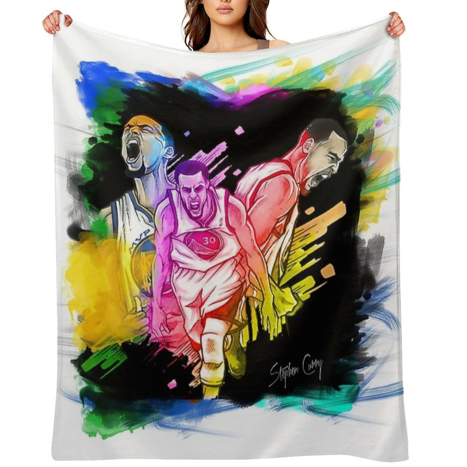 Steph Curry Machine-washable Throw Blanket