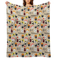 Kawaii Sushi Anti-pilling Throw Blanket