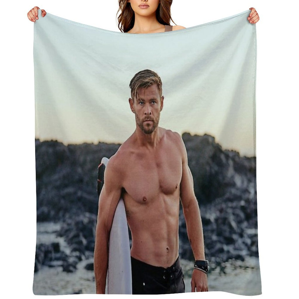 Chris Hemsworth Compact Throw Blanket