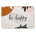 Be Happy -Boho- Modern Art - Abstract Durable Bath Mat