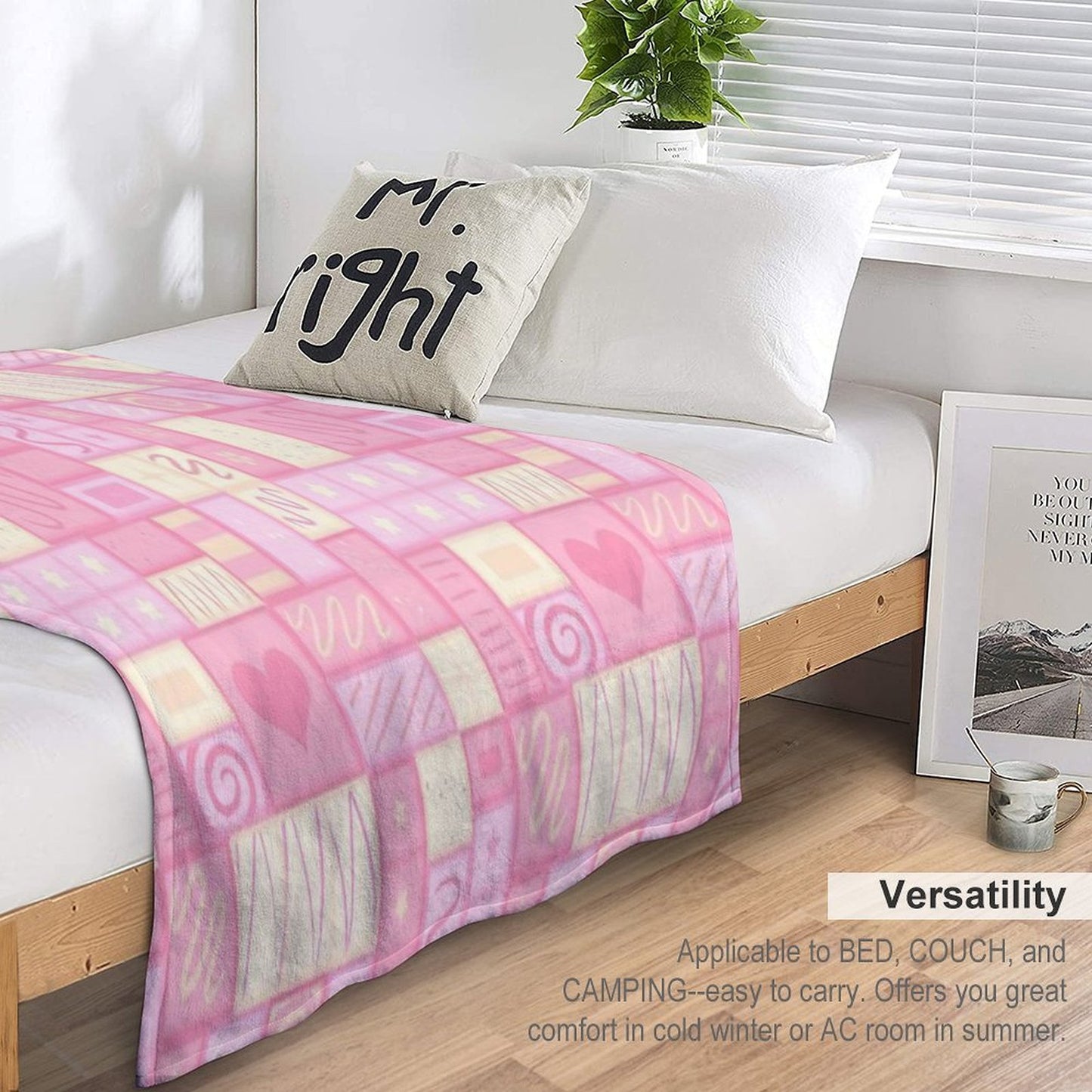Strawberry Chocolate Shrink-resistant Throw Blanket