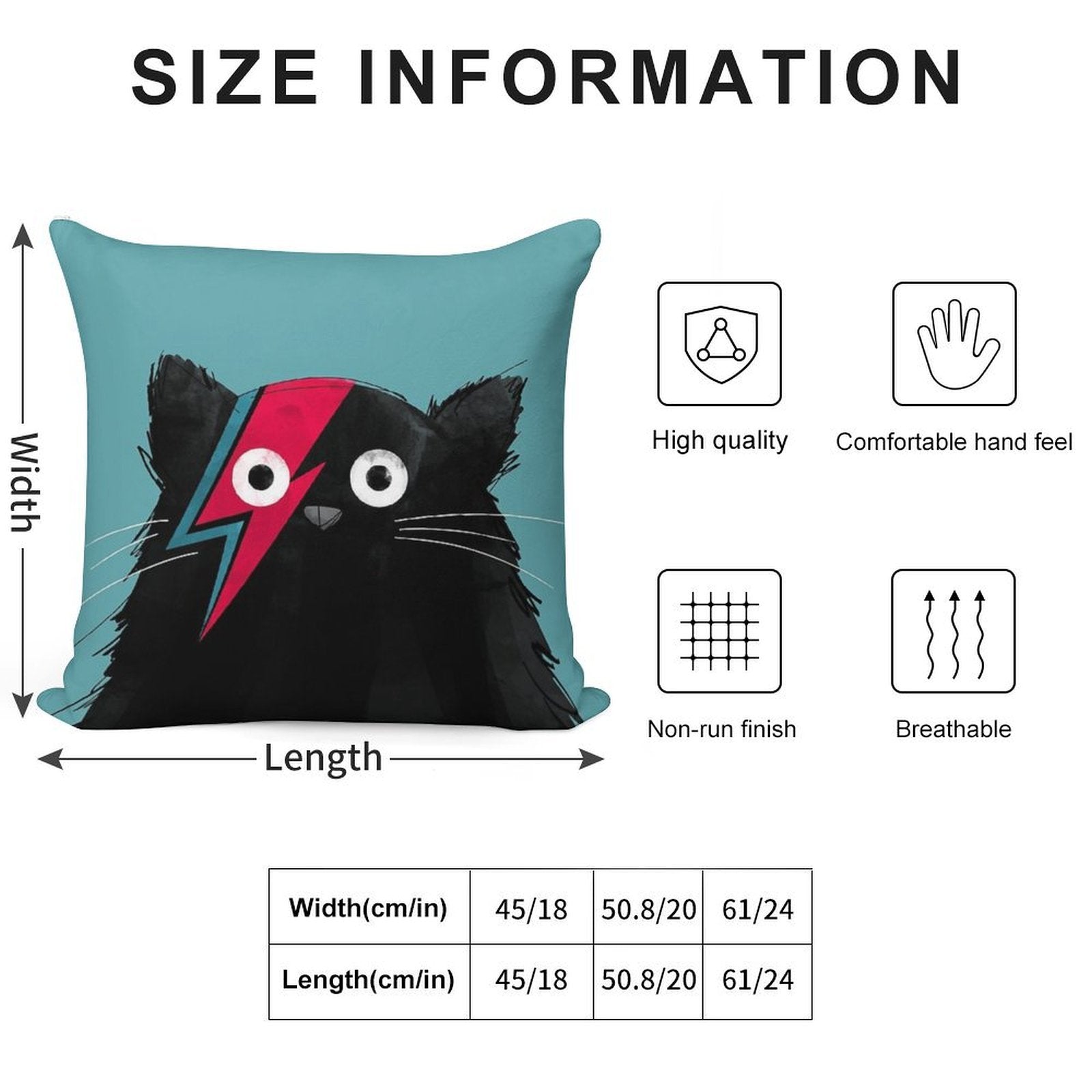 Cat Bowie Soft Easy Maintenance Throw Pillow