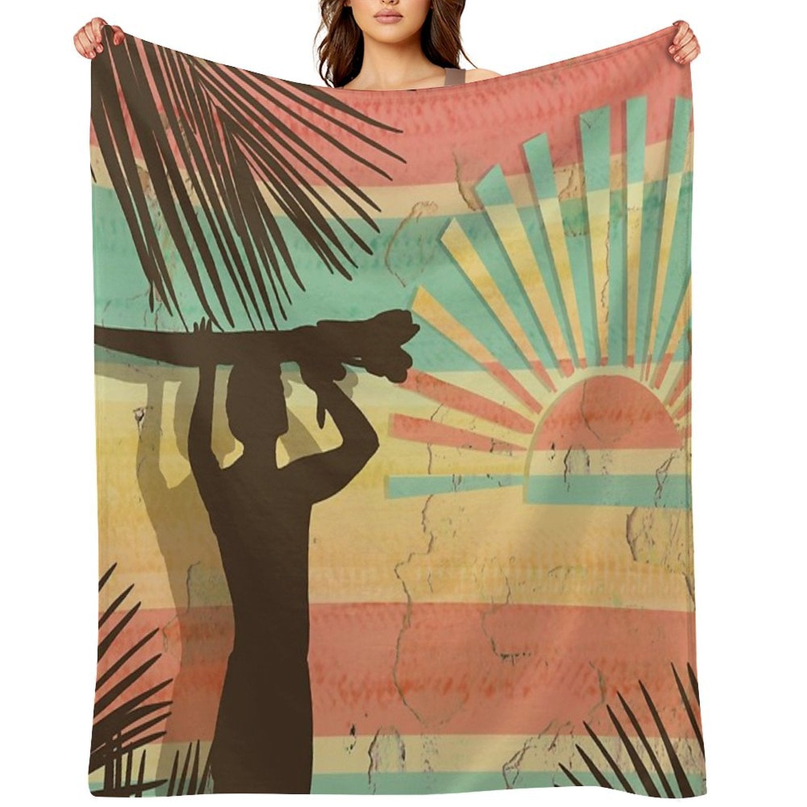 Dawn Surfer Easy Care Throw Blanket