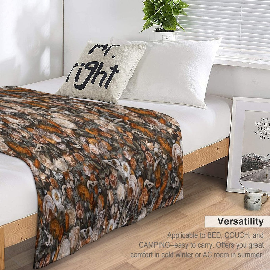 Baroque Macabre Versatility Throw Blanket