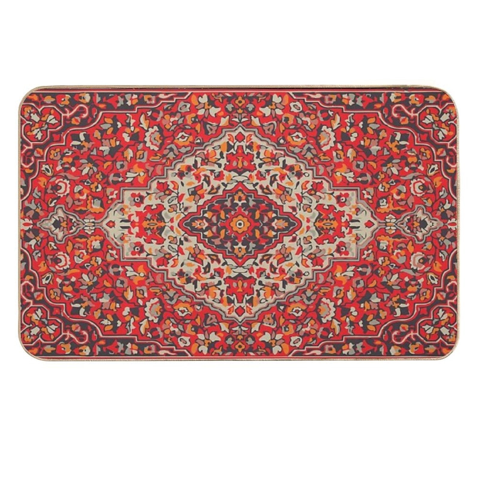 Persian Oriental Rug  Rapid-Drying Bath Mat