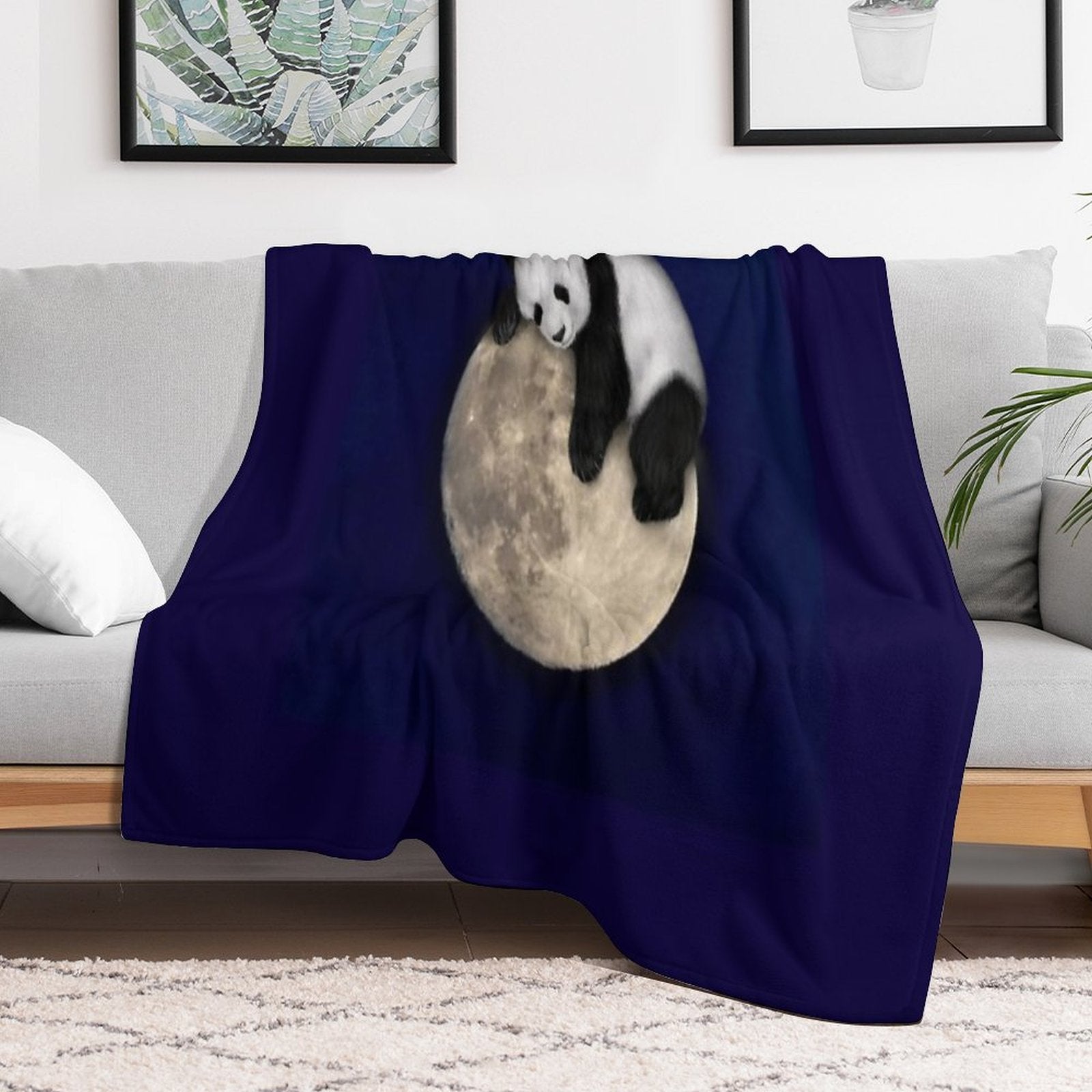 Sleeping on The Moon All-season Throw Blanket