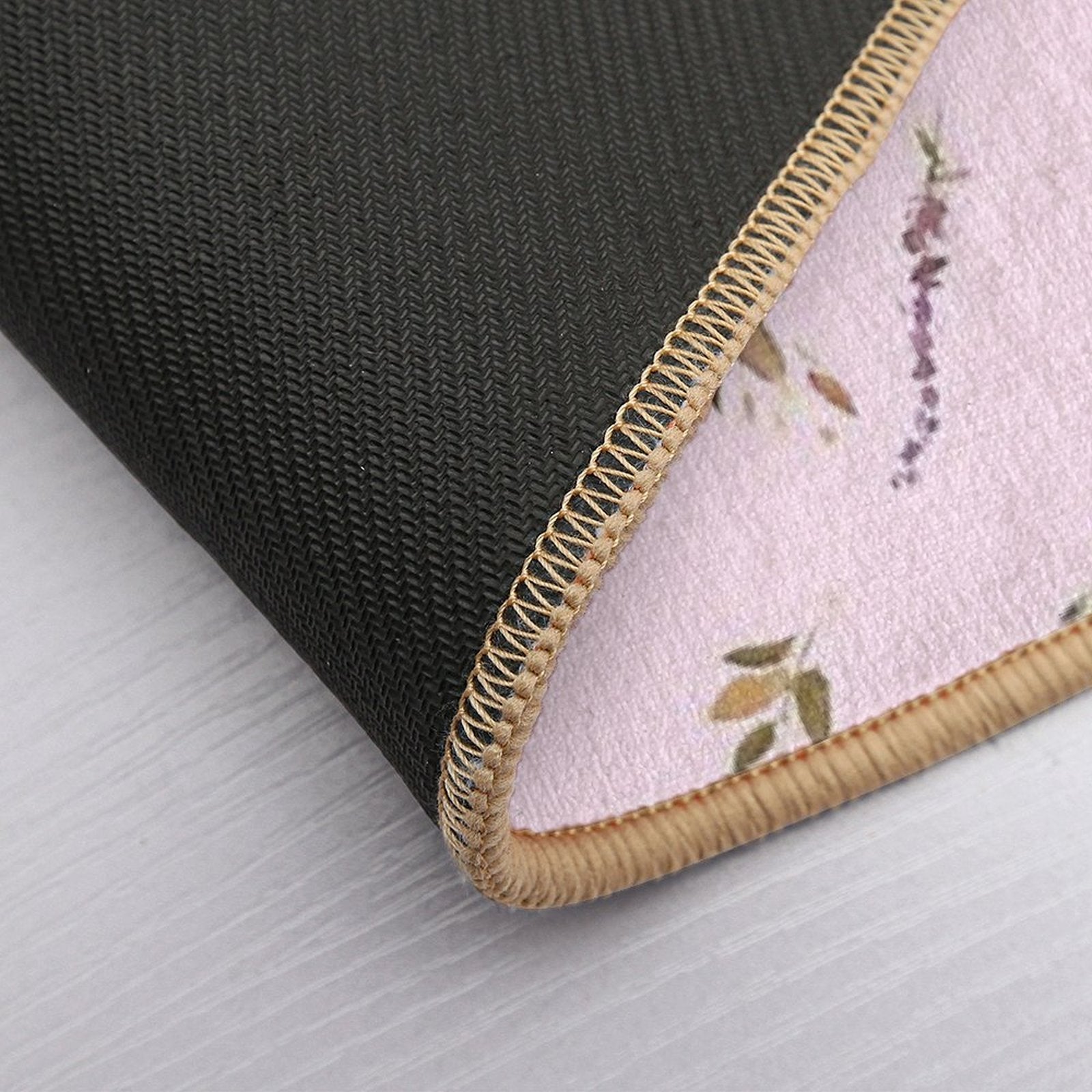 Letter R Field Flowers  Eco-Friendly Bath Mat