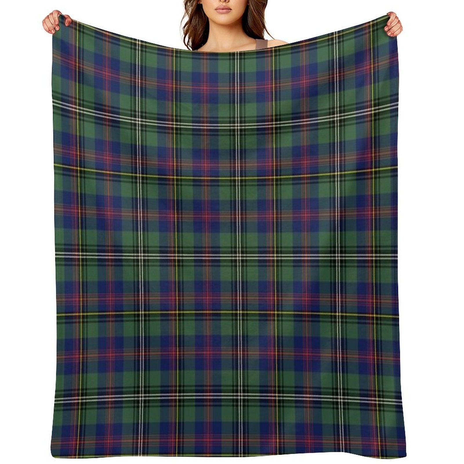 Clan Wood Tartan Velvety-soft Throw Blanket