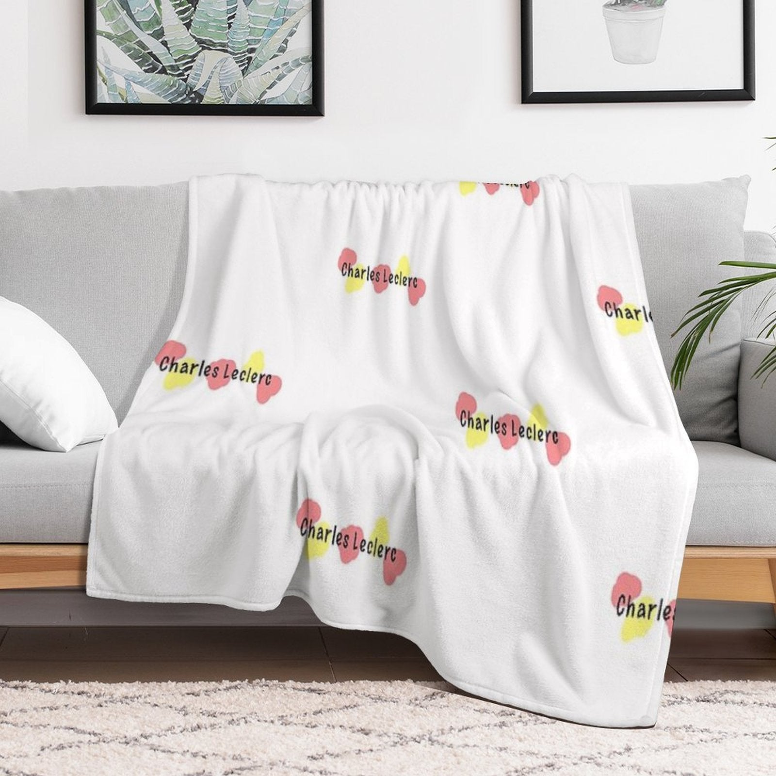 Charles Leclerc - Looks Like Water Colour Easy Care Throw Blanket