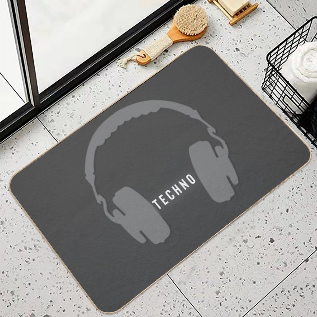 Techno Music  High-Traffic Bath Mat
