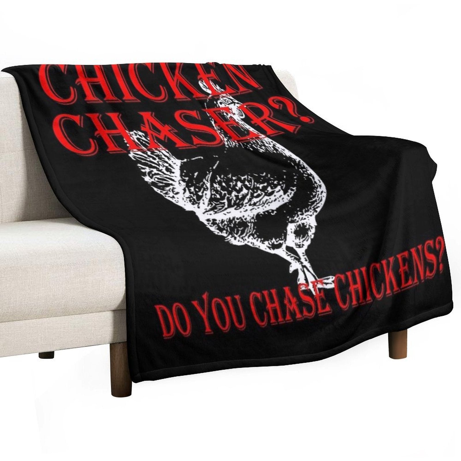 Chicken Chaser Do You Chase Chickens - Videogame Velvety-soft Throw Blanket