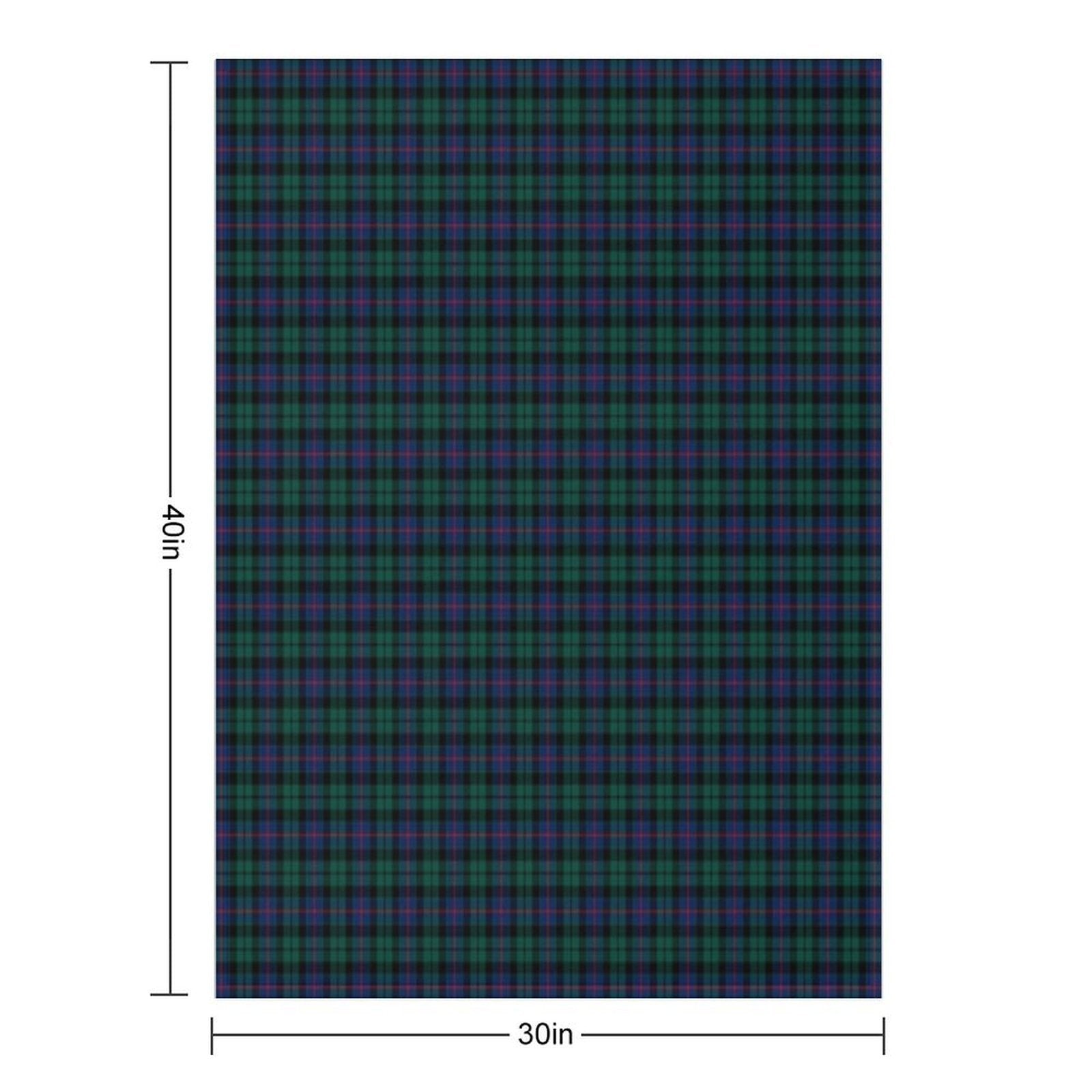 Clan Morrison Tartan Compact Throw Blanket