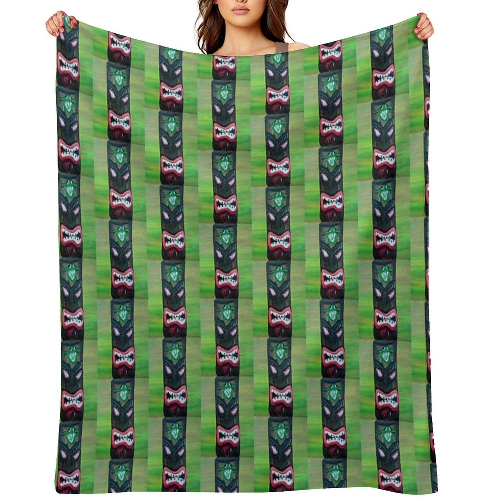 Tiki Tiki Quick-dry Throw Blanket