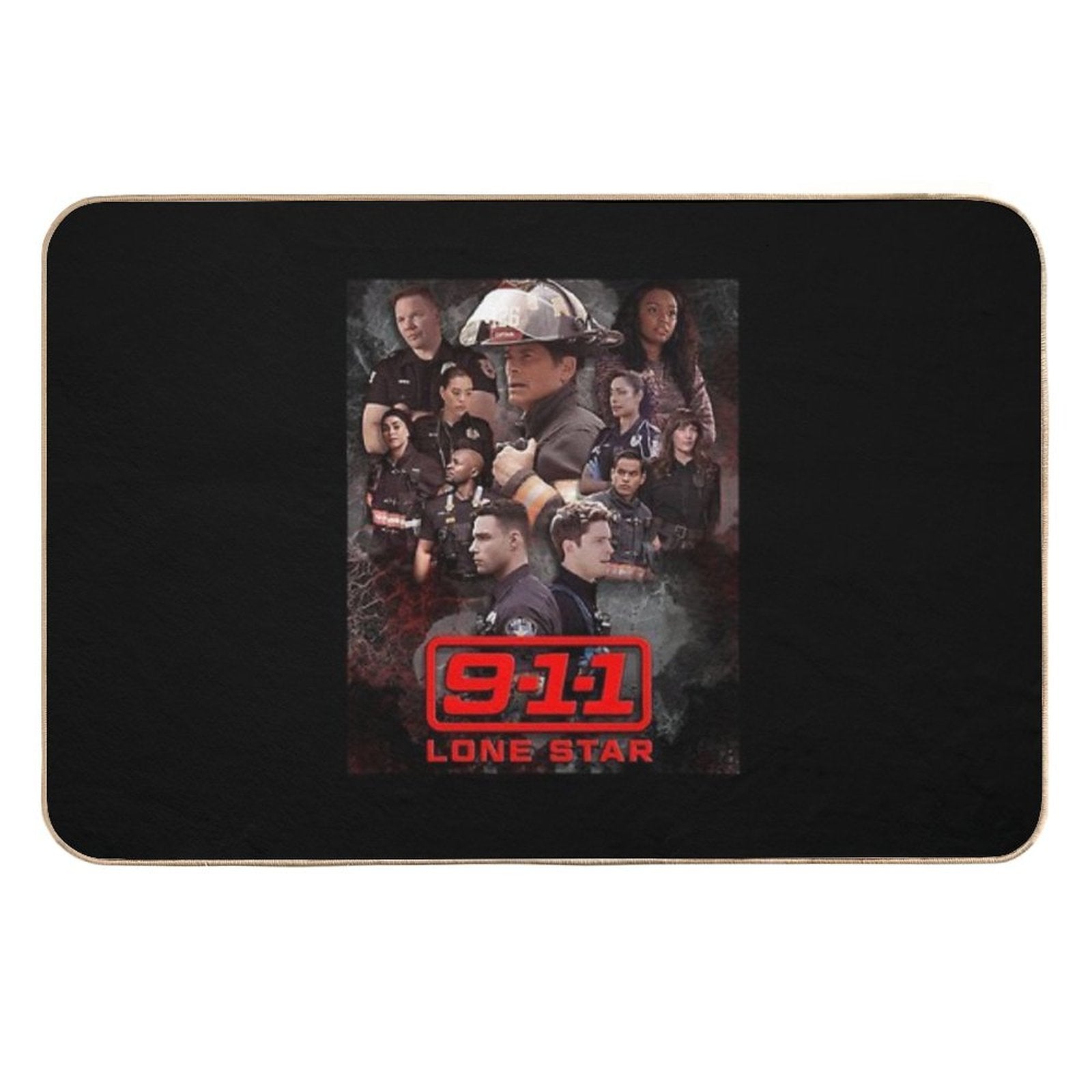 911 Lone Star - Cellular  Rapid-Drying Bath Mat