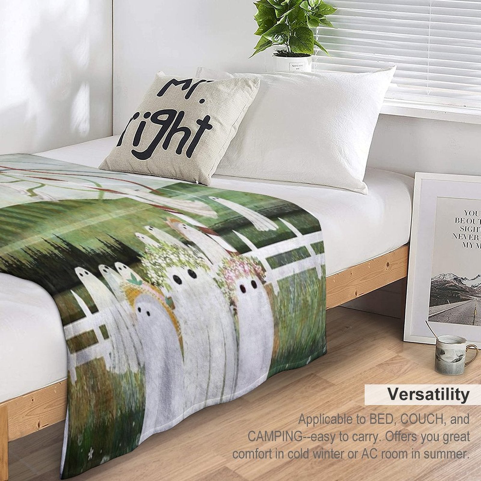 May Queen Sustainable Throw Blanket