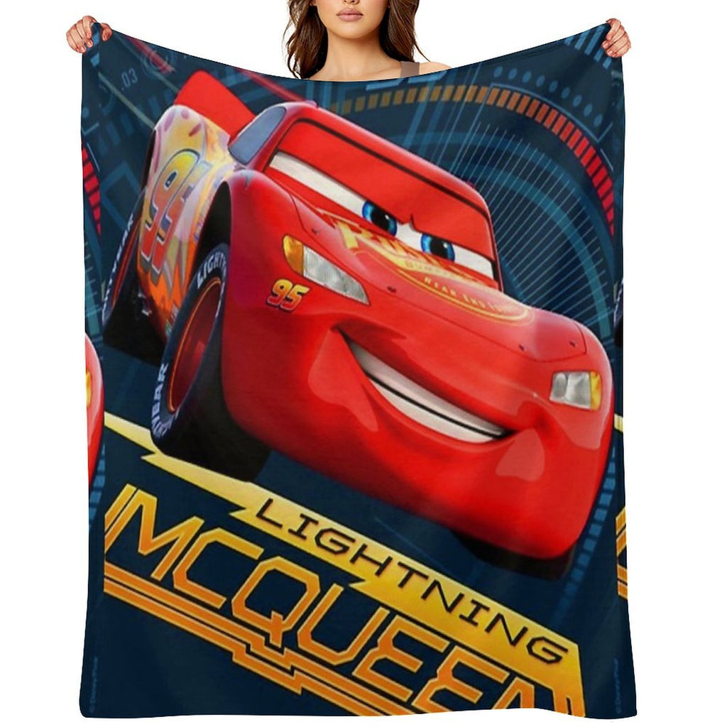Lets Go Gaz in Car Machine-washable Throw Blanket