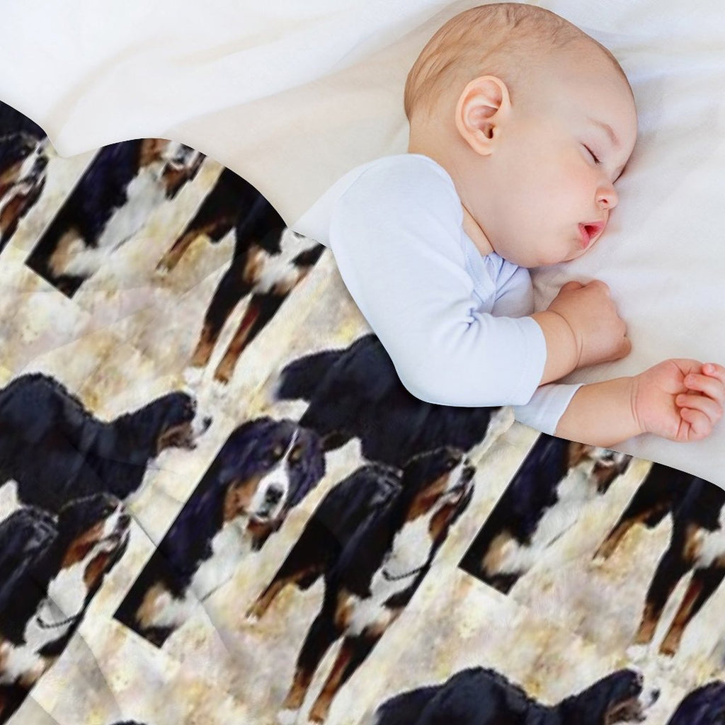 Bernese Mountain Dog Shrink-resistant Throw Blanket