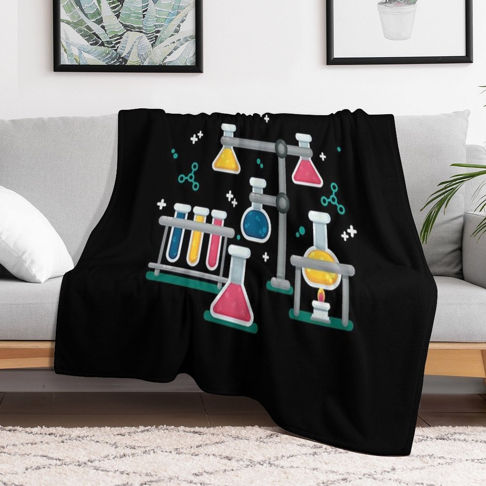 Amazing Chemistry Wrinkle-free Throw Blanket