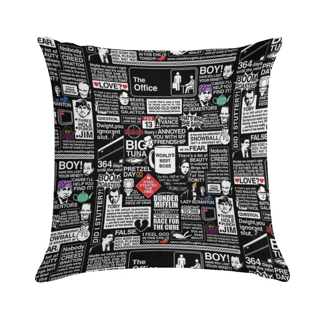 Wise Words From The Office - The Office Quotes Soft Bedroom Essential Throw Pillow