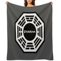 Dharma Initiative Logo Lost TV Show Velvety-soft Throw Blanket