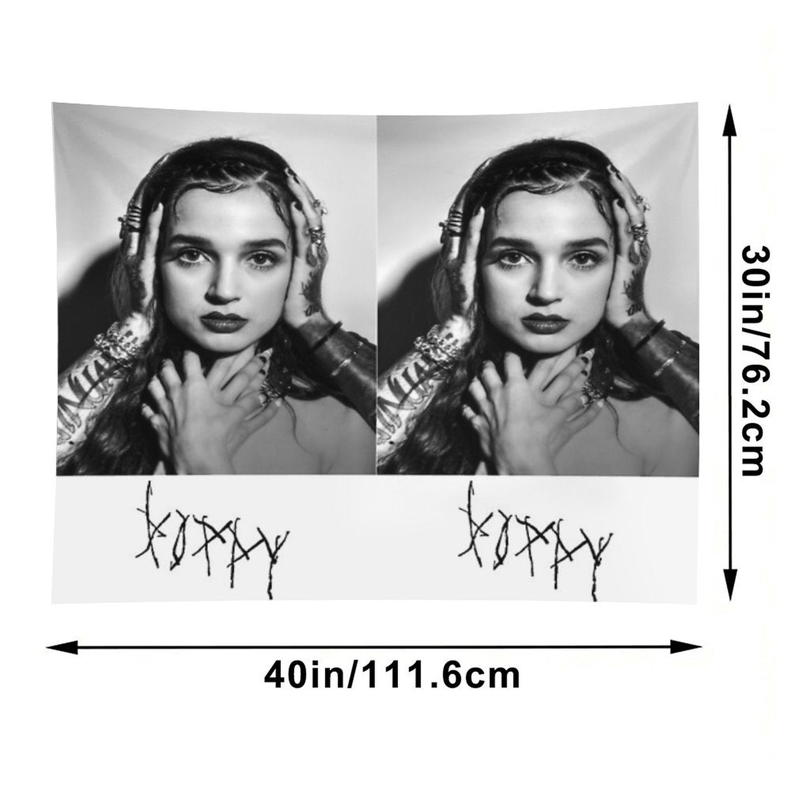 Hear Poppy Tapestry