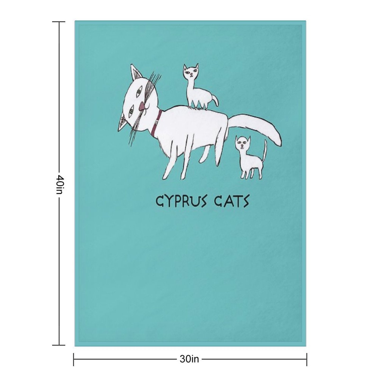 CYPRUS CATS PATTERN Premium Throw Blanket