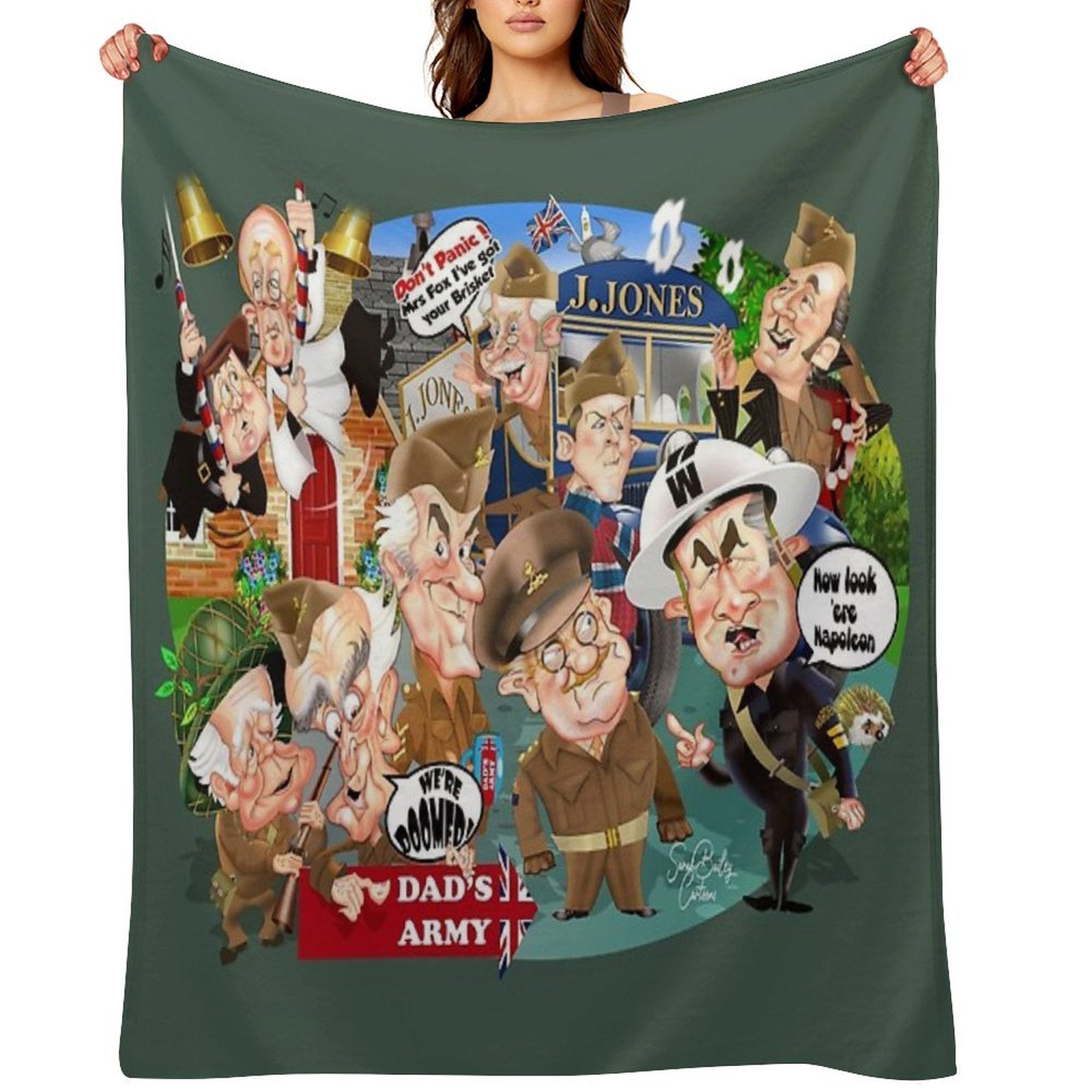 Dads Army Collective Shrink-resistant Throw Blanket