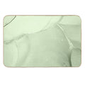 Soft Pastel Green, Sage Green Marble  Non-Slip Bath Mat
