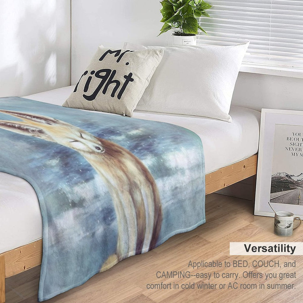 A Fennec's Dream Anti-pilling Throw Blanket