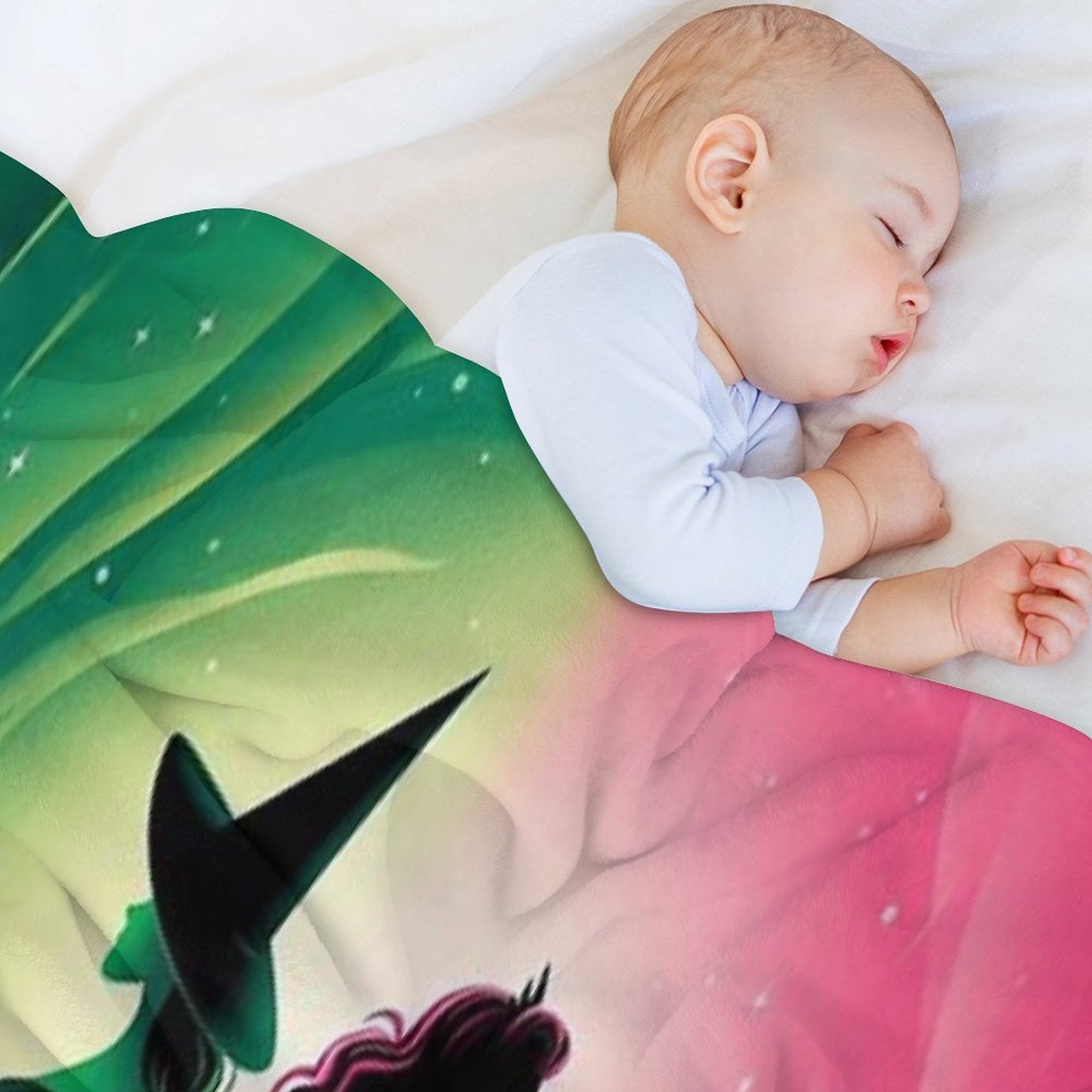Elphaba & Glinda Wicked The Musical Defying Gravity Compact Throw Blanket