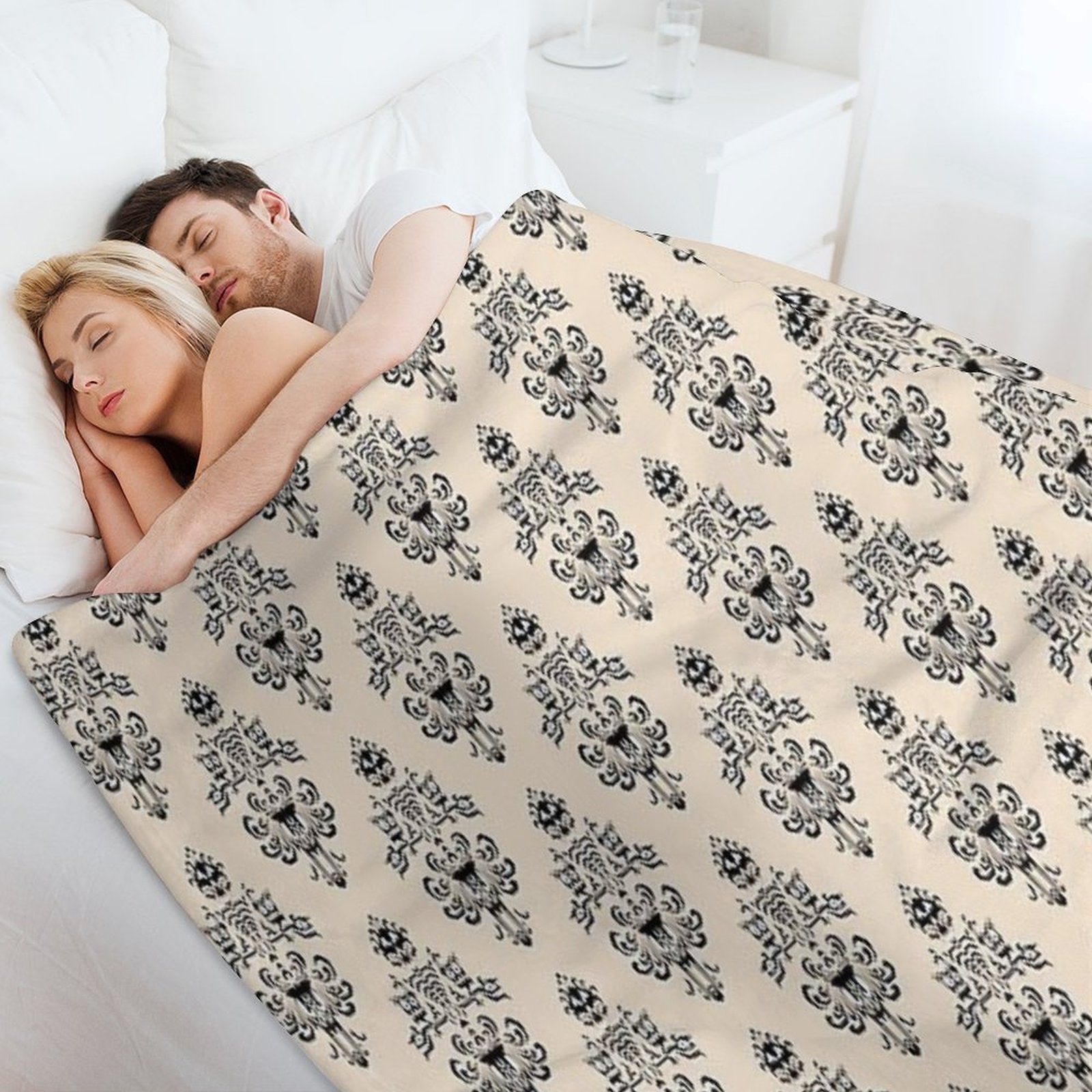 Haunted Mansion Wallpaper Hazelnut #Pastel Durable Throw Blanket