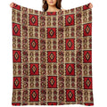 Bosnian Rug,pattern Wrinkle-free Throw Blanket
