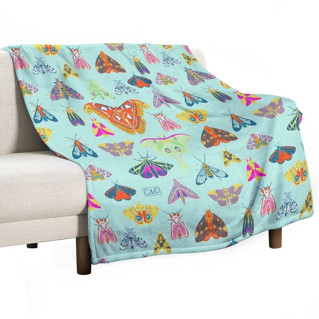 Lots of Lepidoptera Anti-pilling Throw Blanket