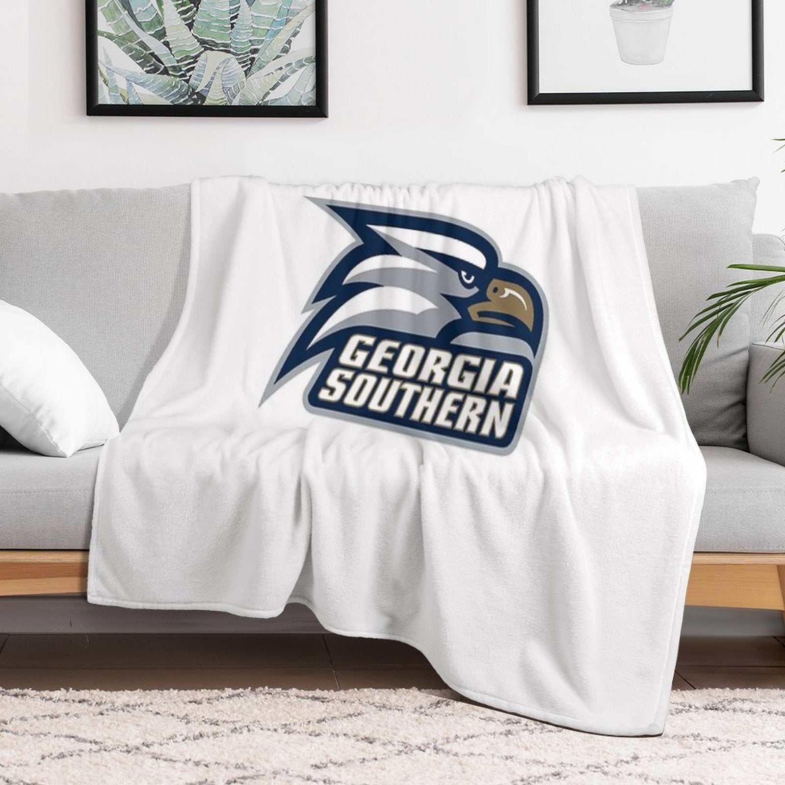 Eagles SC Logo Travel-friendly Throw Blanket