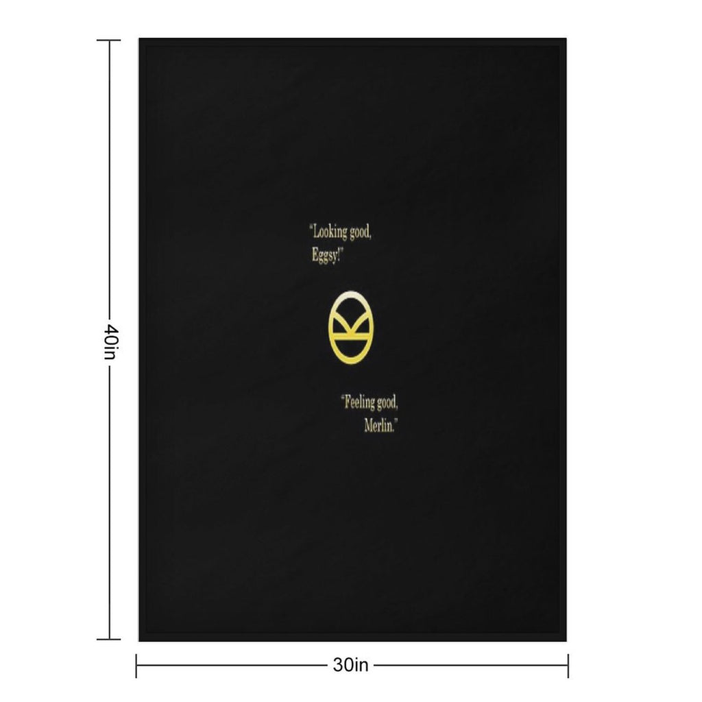 Kingsman Eggsy  Merlin Compact Throw Blanket
