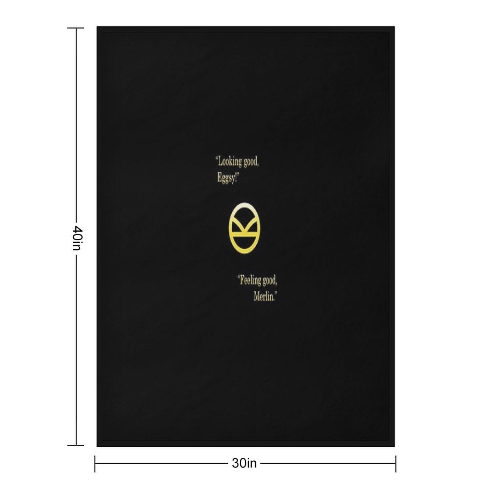 Kingsman Eggsy  Merlin Compact Throw Blanket