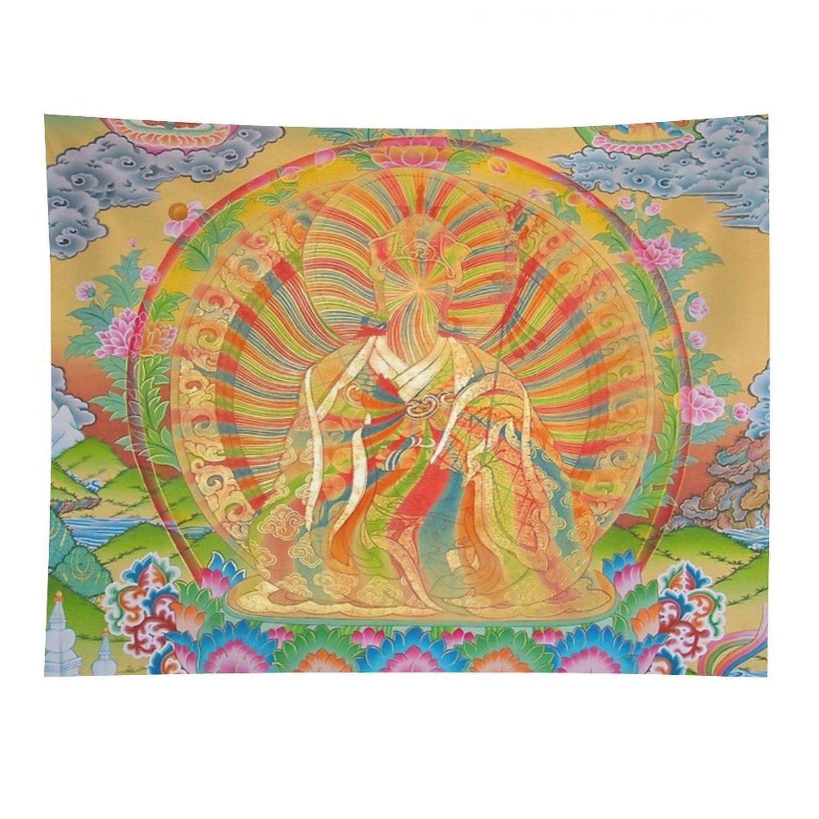 Dzogchen Rainbow Body Thangka Tapestry