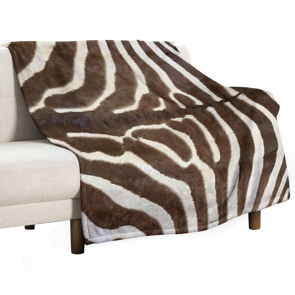 Furry Zebra Butt Photo Comfort Throw Blanket
